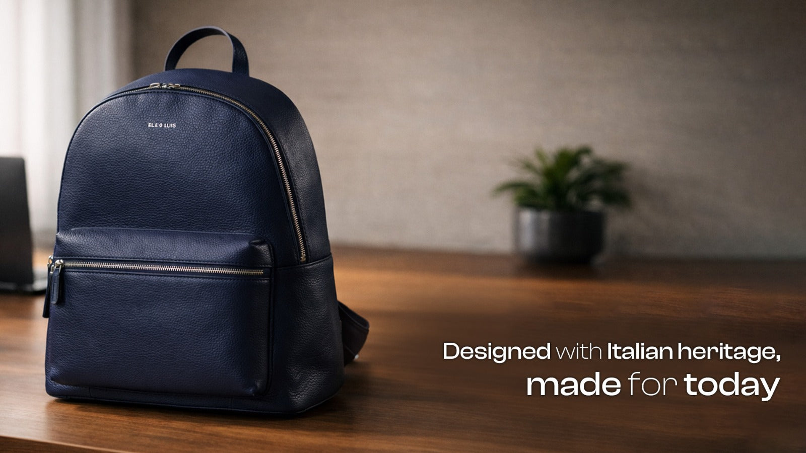Italian Design Leather Backpack Made in India